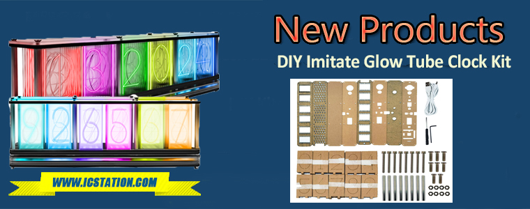 Imitate Glow Tube Clock Kit